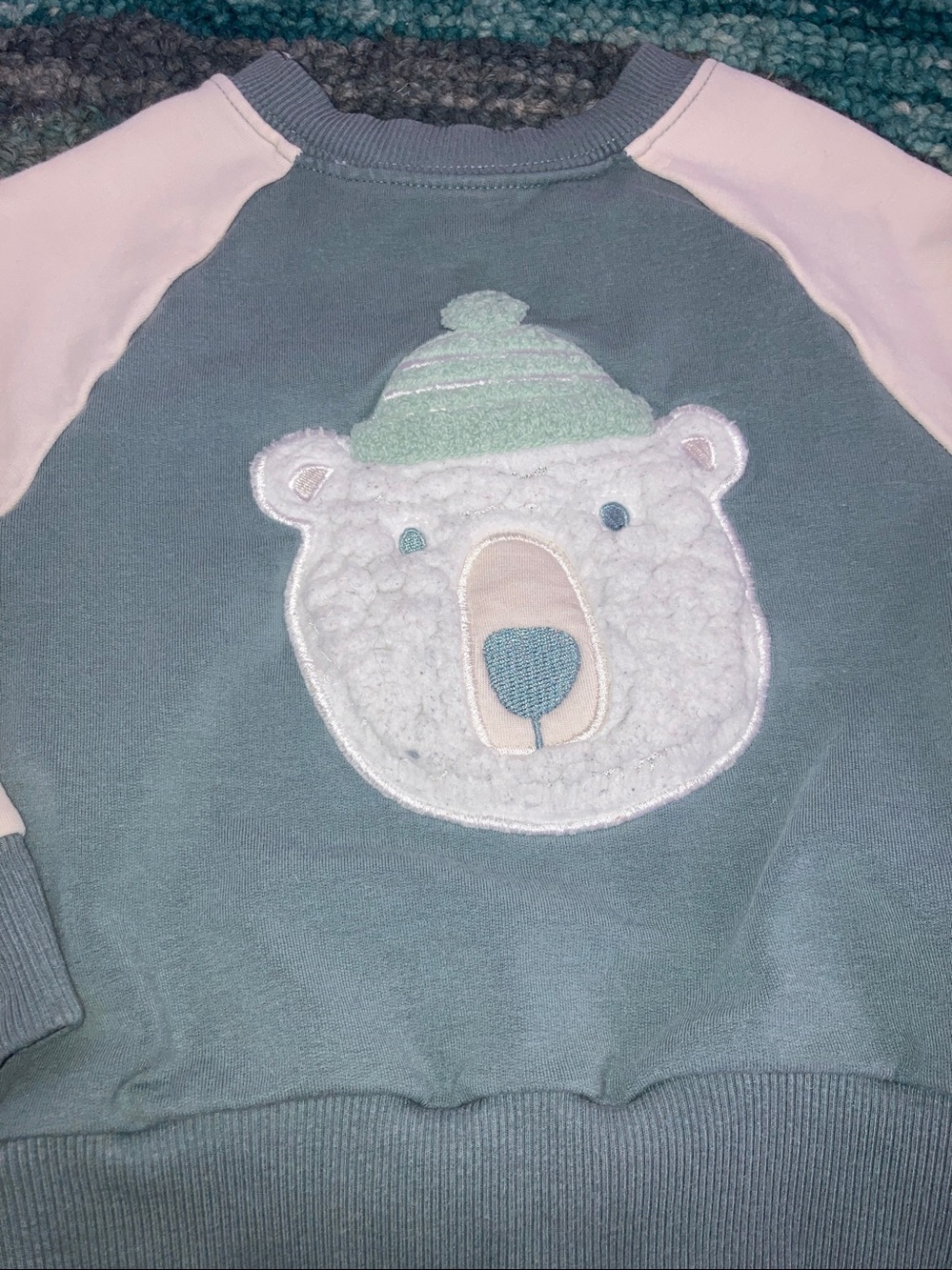 Little Sleepies Cozy Bear Pullover Sweatshirt 12-18 months - Picture 2 of 5